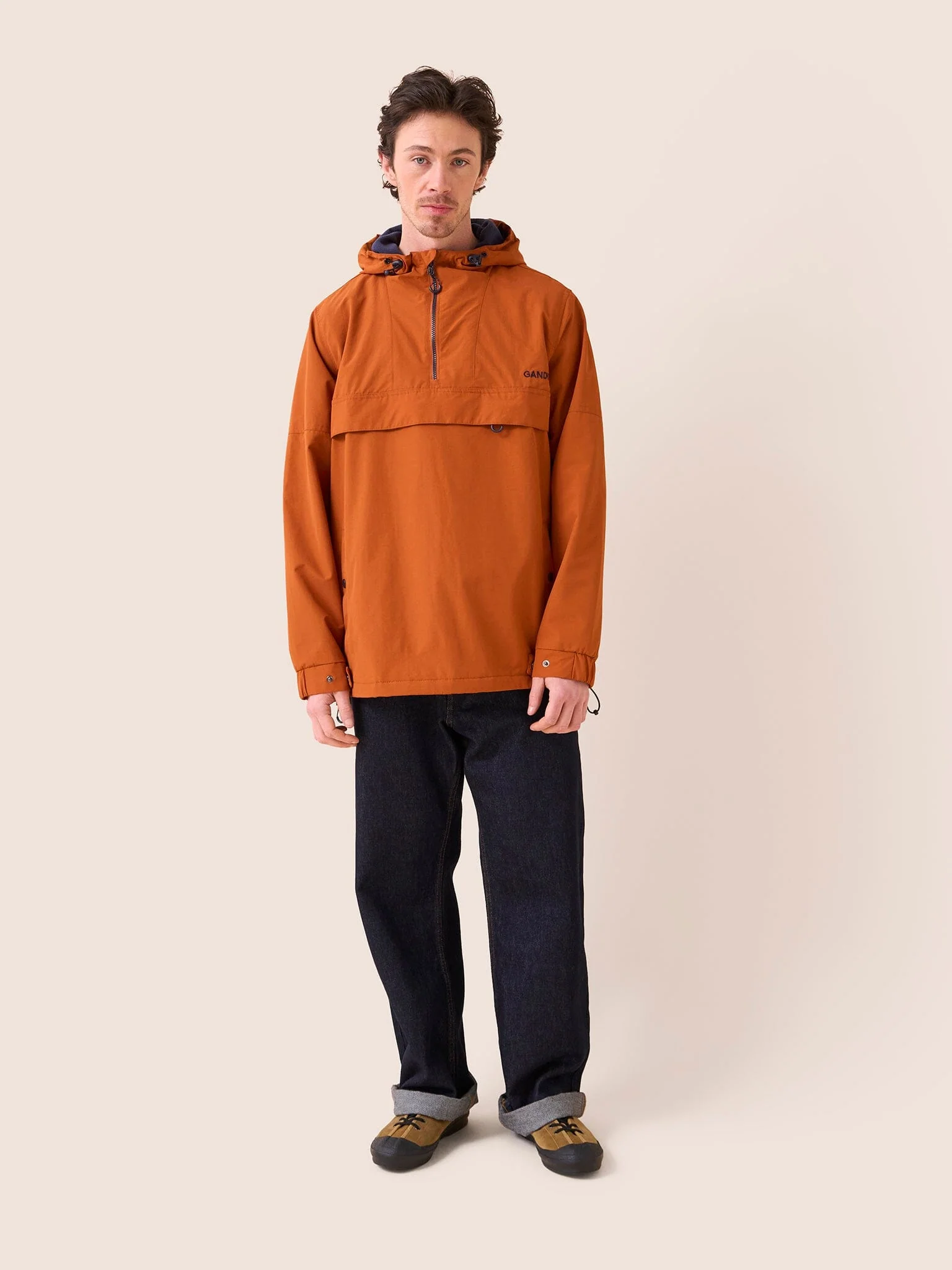 Alberta Water Resistant Overhead Jacket in Orange