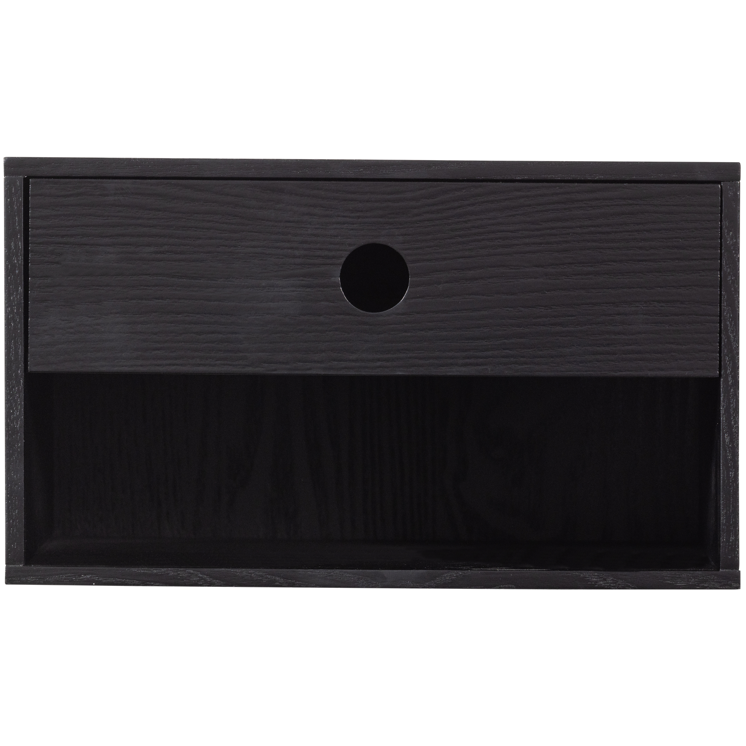 WOOOD hangend nachtkastje Nancy - MDF - Zwart - 20x34x30