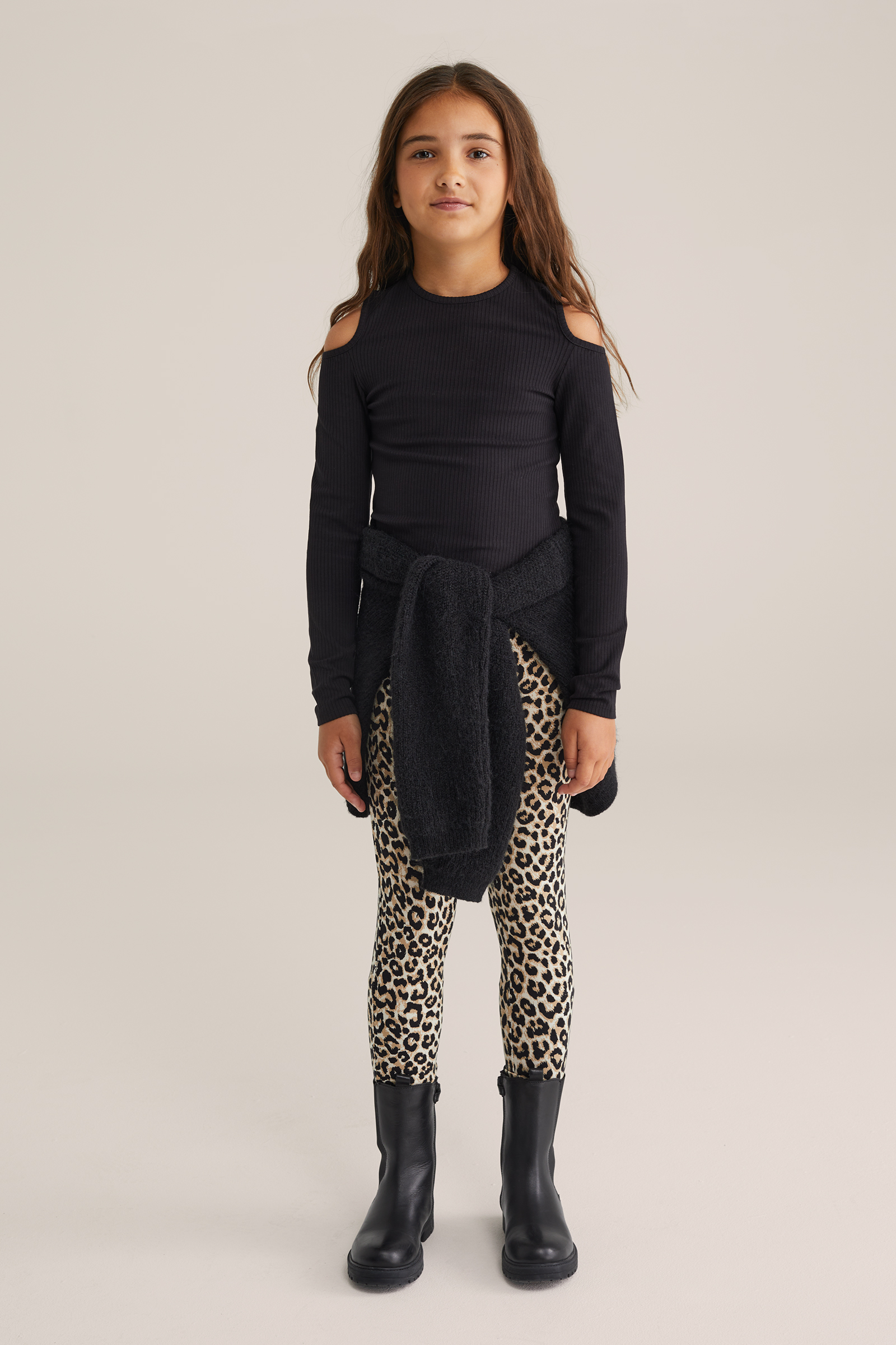 Meisjes T-shirt met structuur