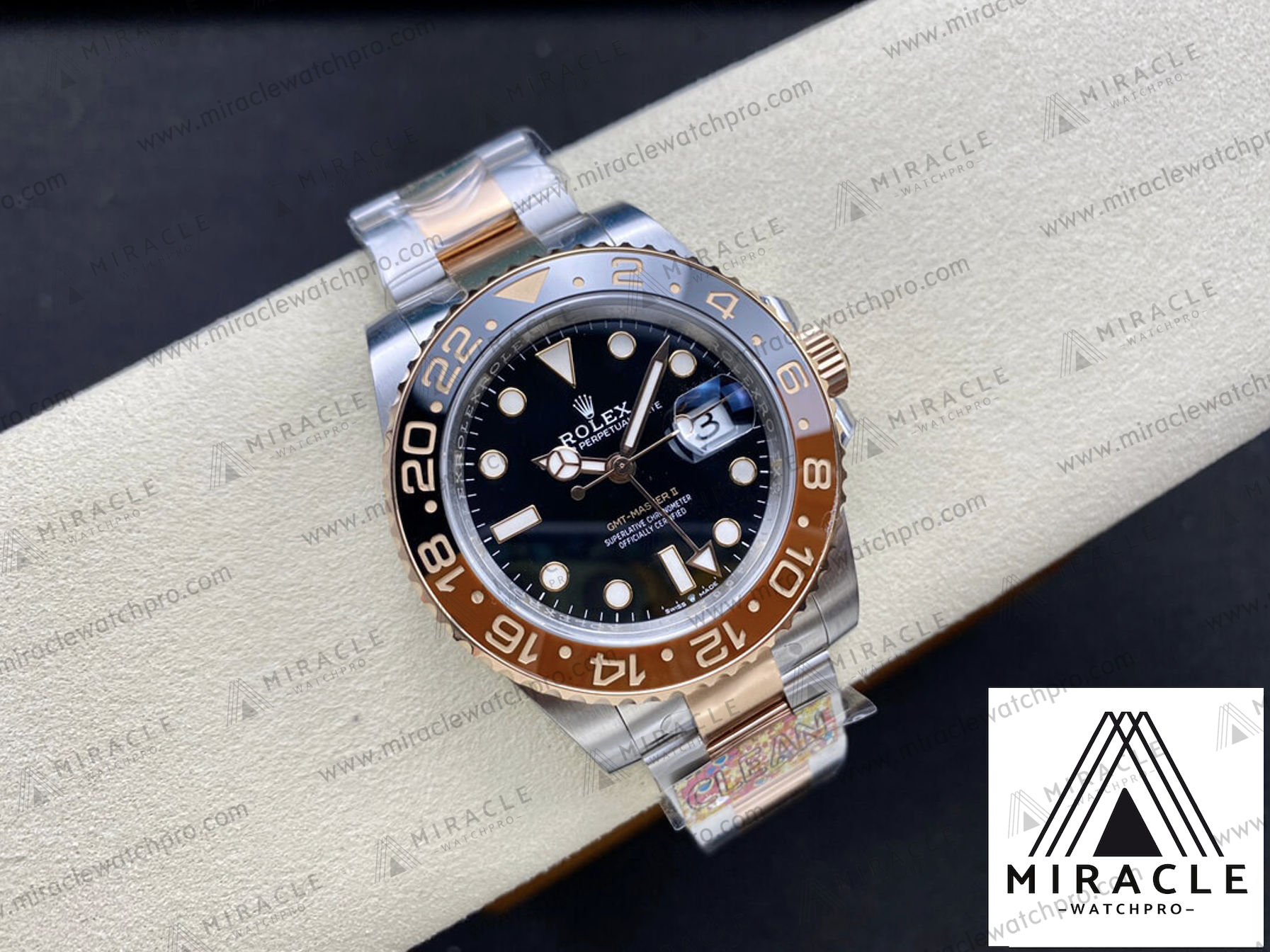 ROLEX-GMT MASTER II-ref.M126711CHNR-0002- Elite Clone-40mm-Replica Watch