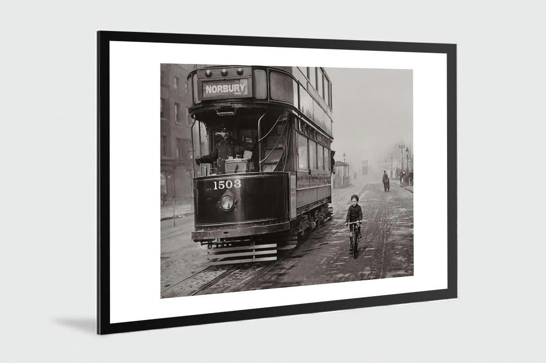 URBAIN - Photo ancienne noir et blanc ville n°02 alu 30x45cm