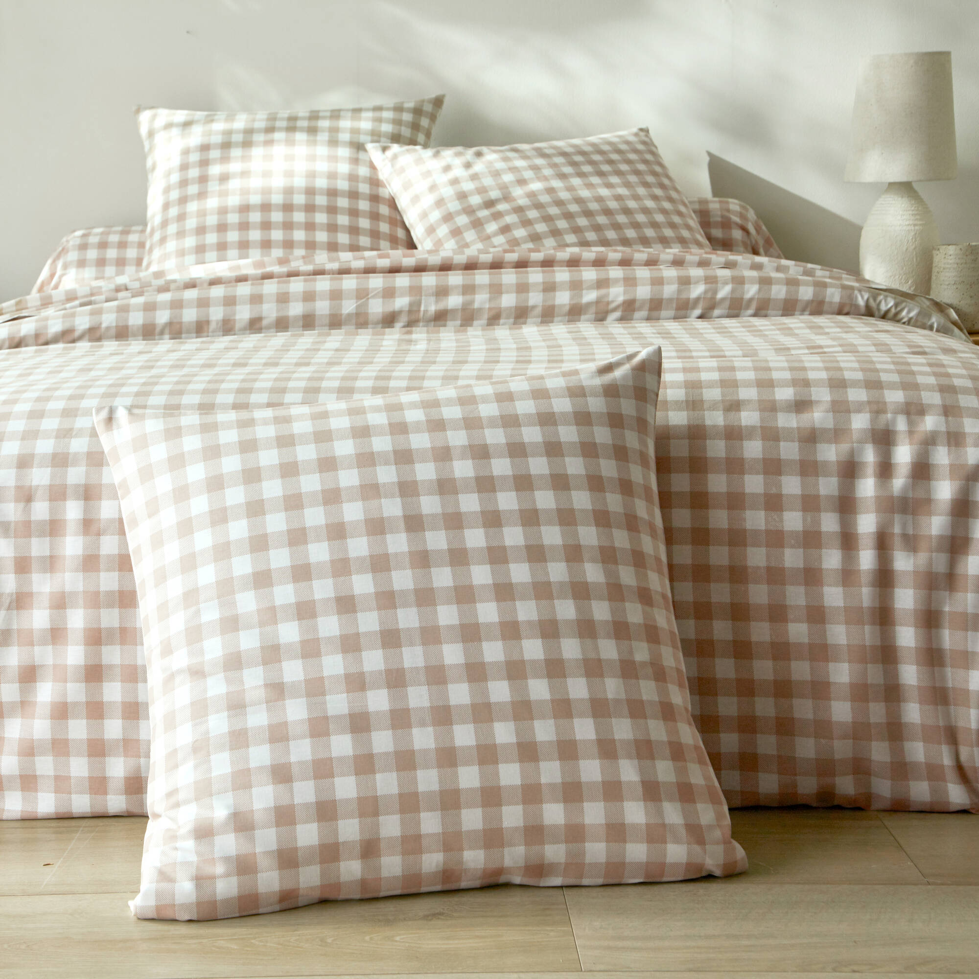 Linge de lit Lou imprimé carreaux - en coton