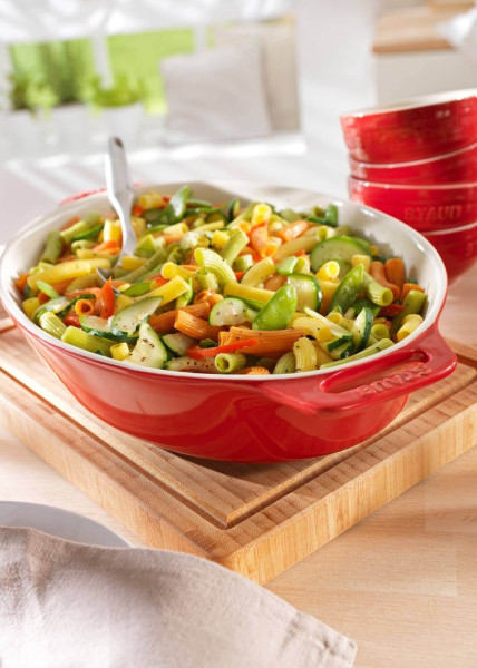Owalny półmisek ceramiczny Staub - 2.3 ltr, Czerwony