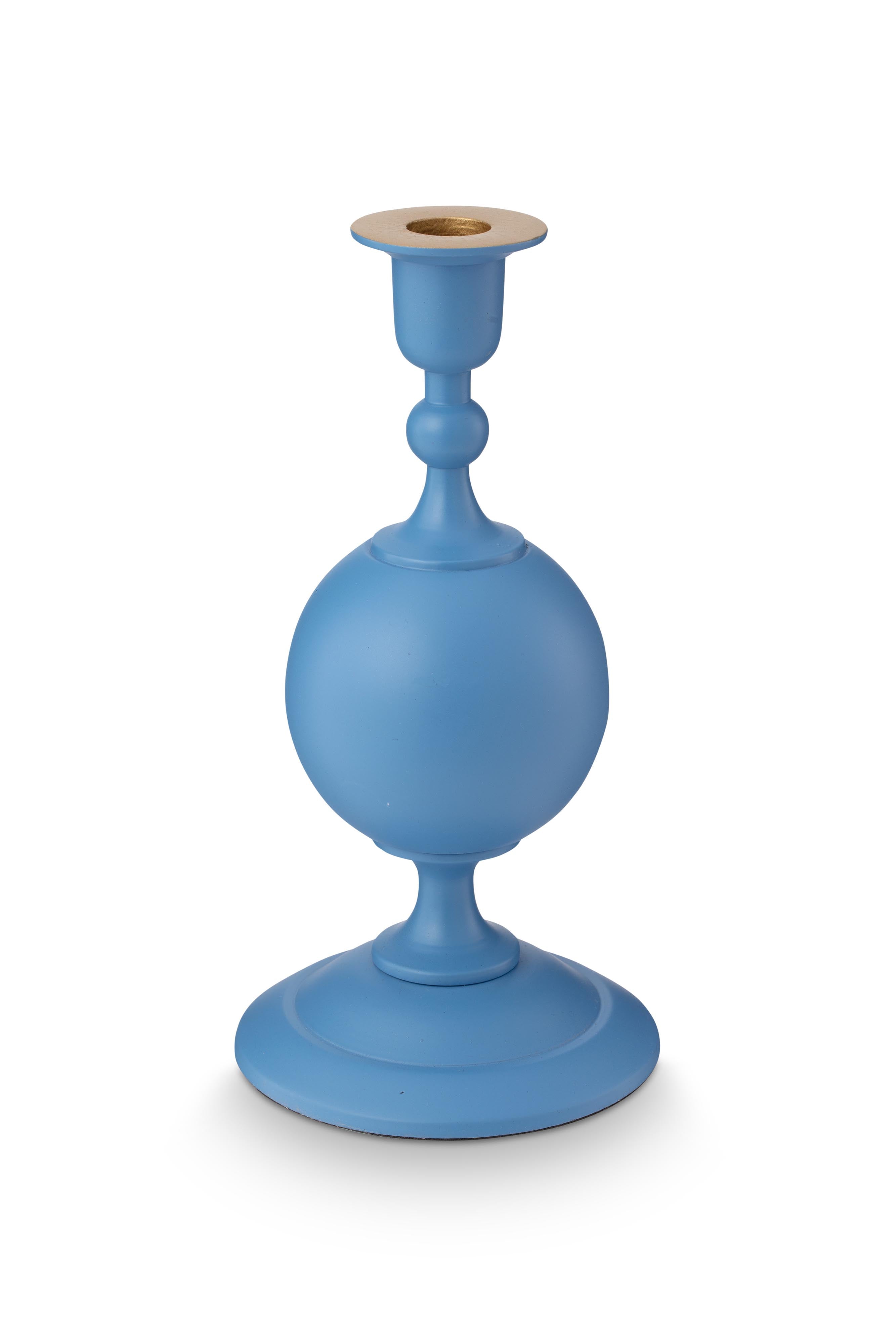 Pip Studio Kandelaar Sphere - Metaal - Lichtblauw - 24cm
