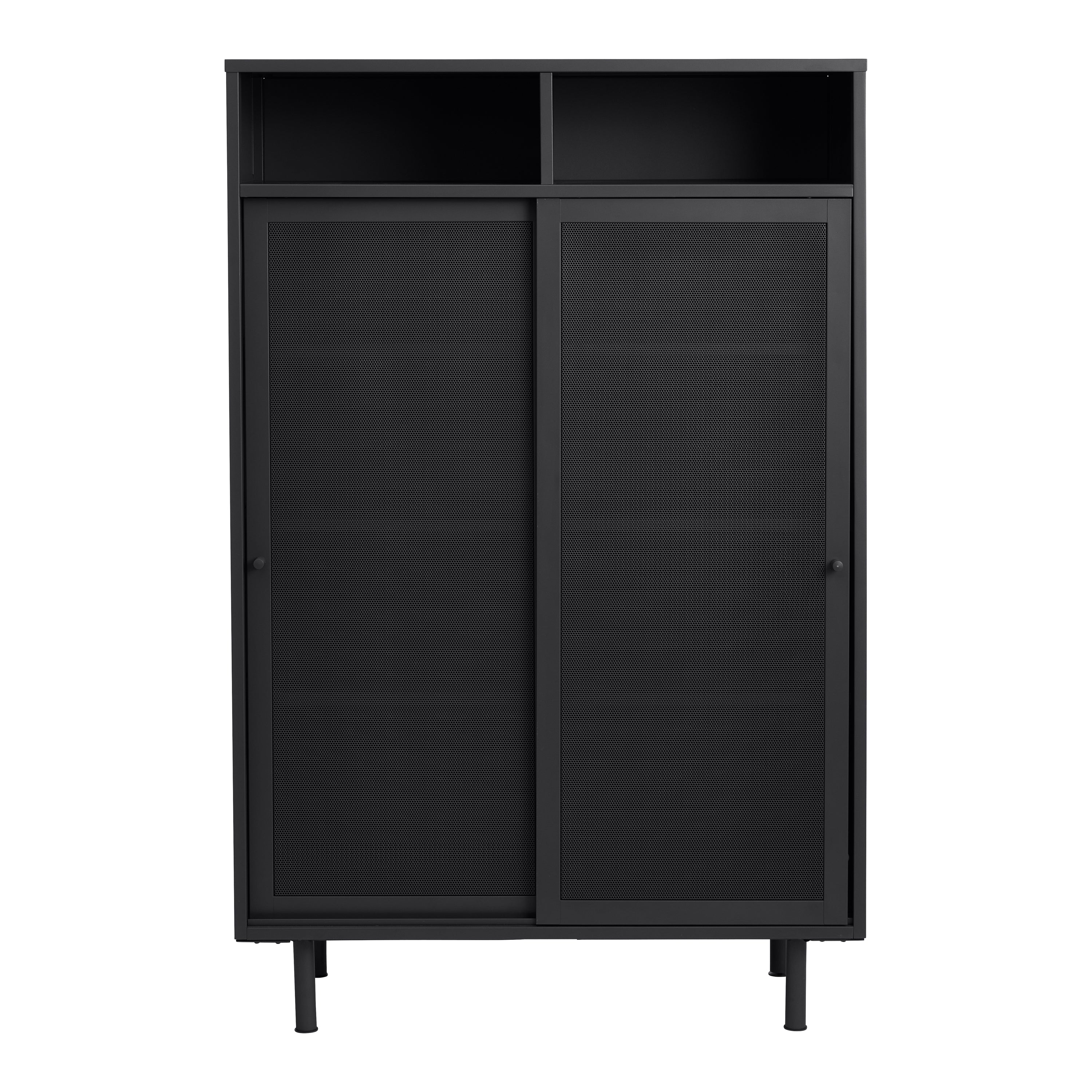 by fonQ Tibbe Opbergkast - H 140 cm - Zwart