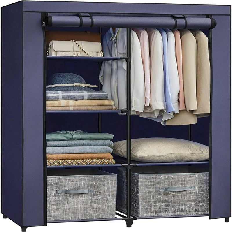 Clothes Storage Organizer with 6 Shelves - 17.7D x 34.6W x 66.1H
