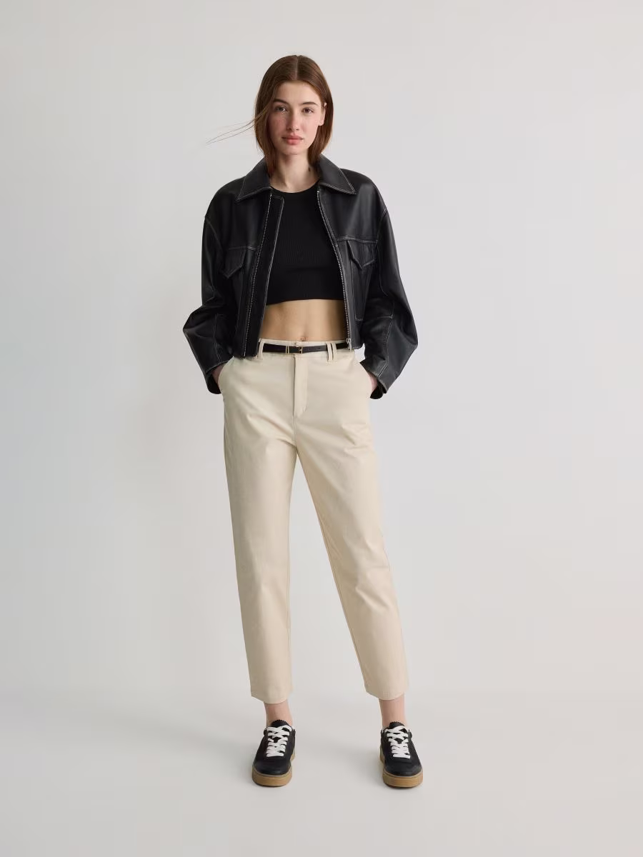 Chino Trousers With Belt