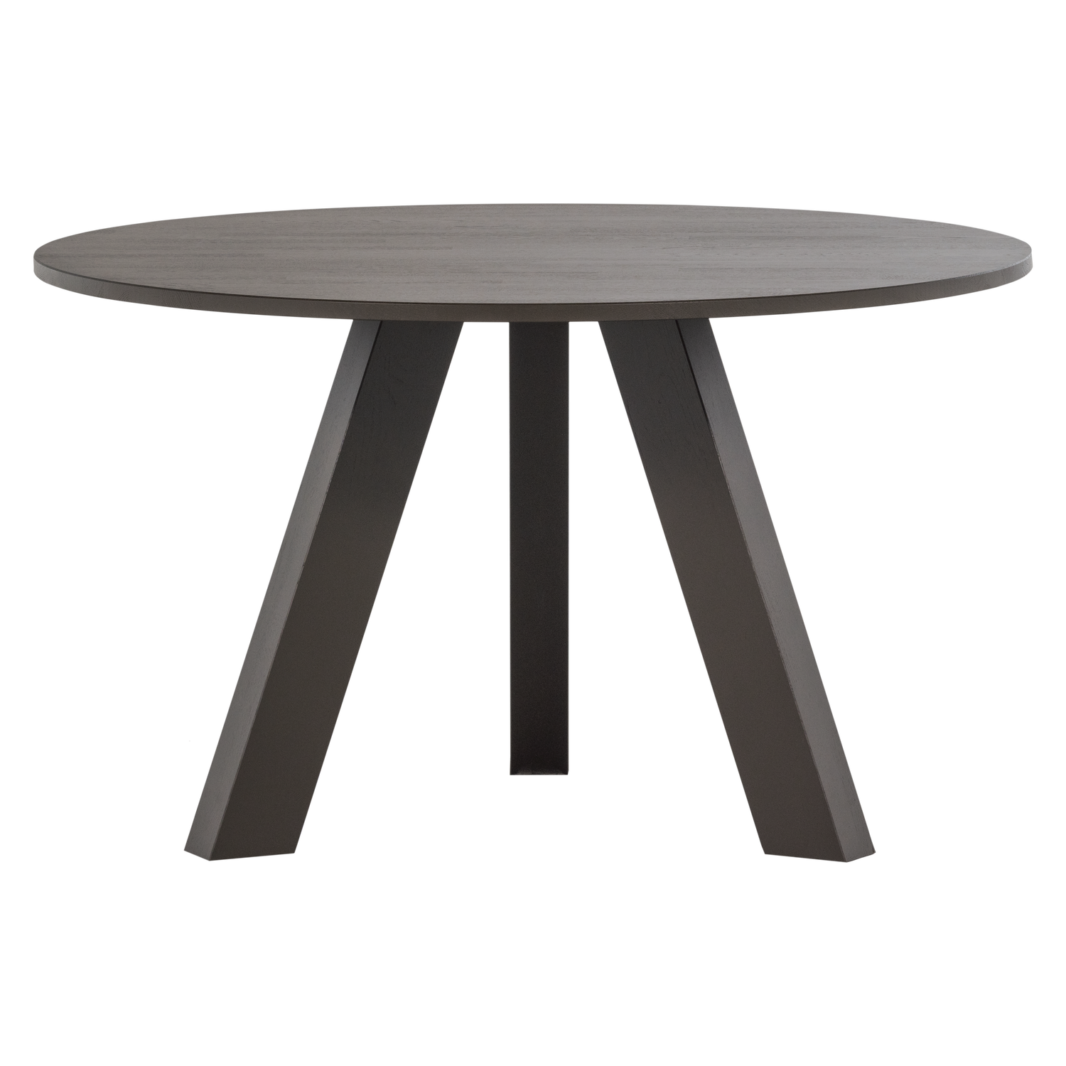 WOOOD eettafel Ø129 cm Rhonda - Eiken - Middenbruin - 75x129x129