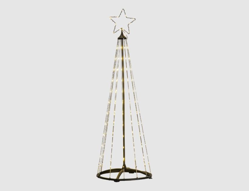 Lichterbaum mit 154 LEDs warmweiß Schwarz