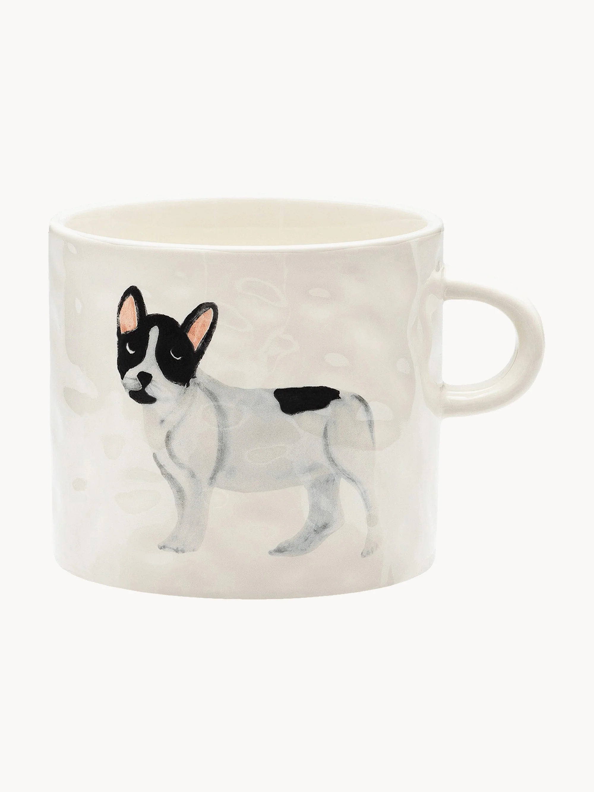 Handbemalte Keramik-Tasse French Bulldog