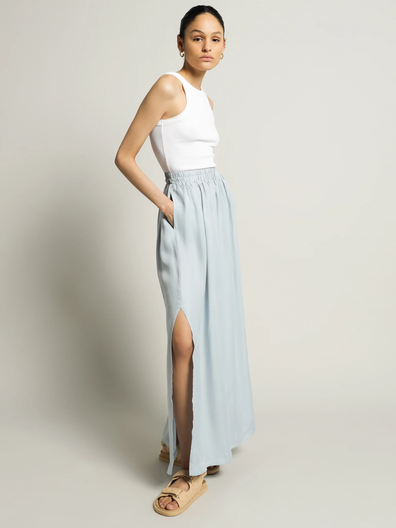 Gia Cupro Maxi Skirt