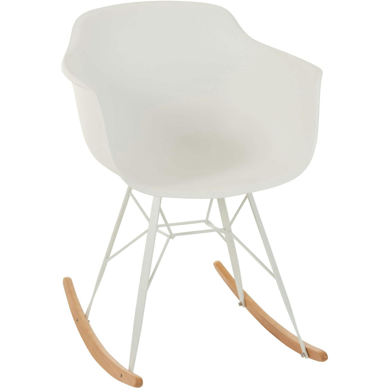 - Rocking chair Polypropylène Blanc H. assise 45,5 cm