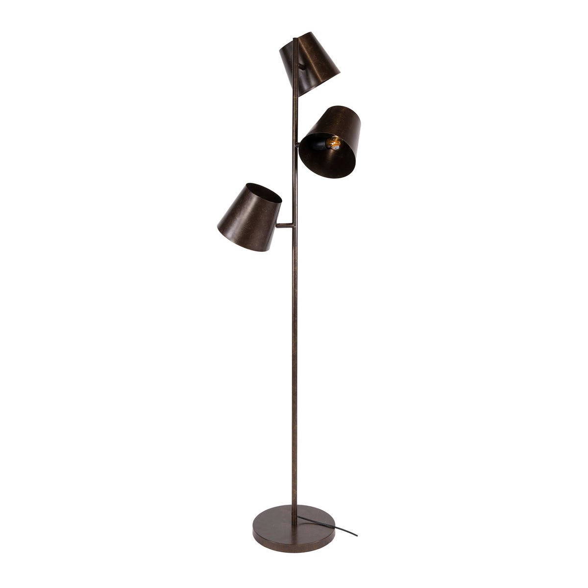 Giga Living Vloerlamp Kinetic - Bruin Metaal - Ø40x165cm