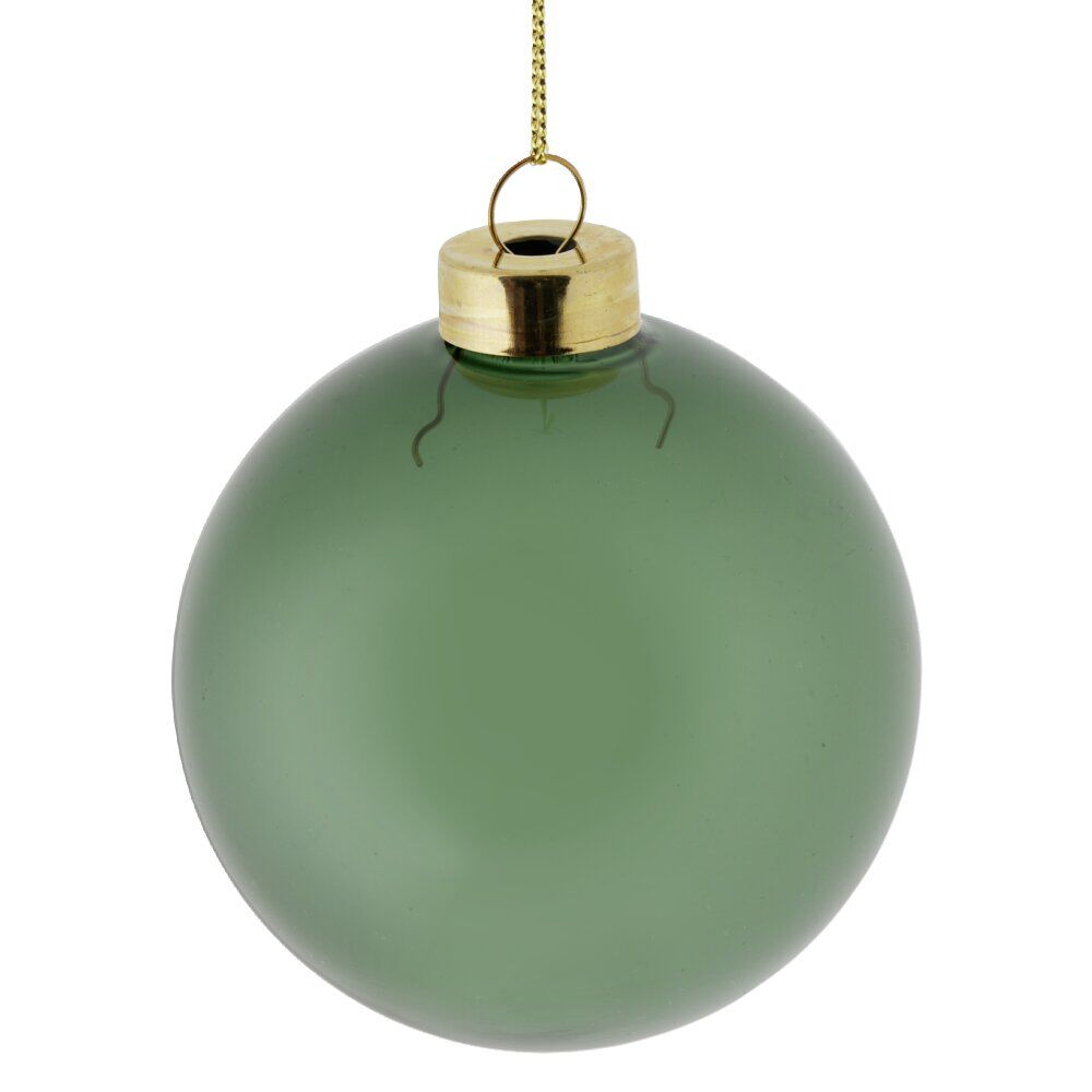 Boule de No&euml;l verre Ø8cm - 3 modèles