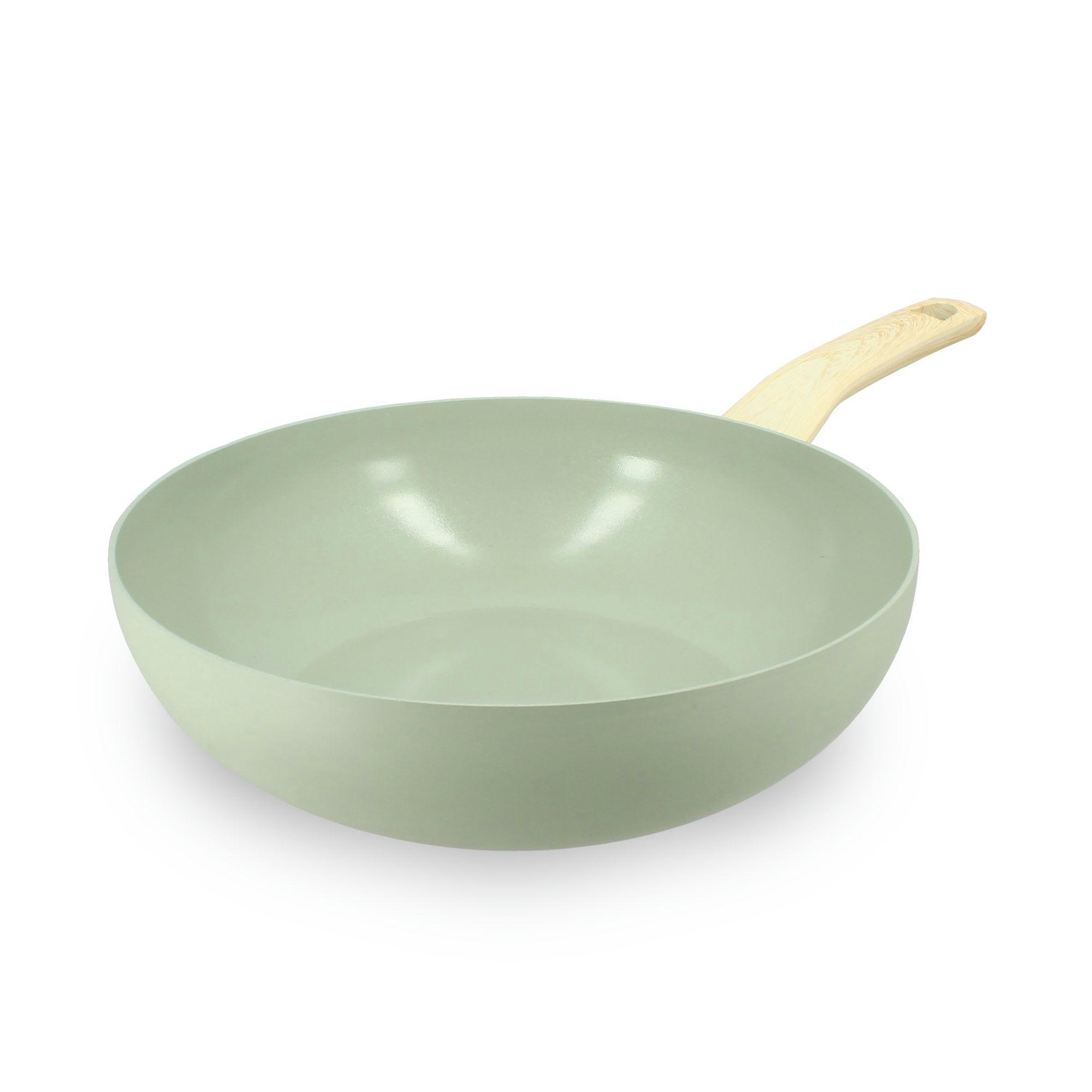 COLORAMA - Wok en aluminium Ø28cm céladon - compatible induction