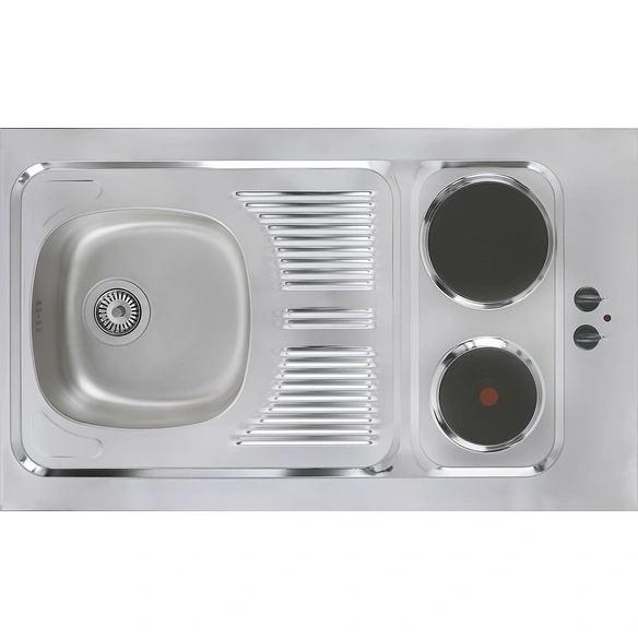 Pantry-Küche »PANTRY100SV«, mit E-Geräten, Gesamtbreite: 100 cm