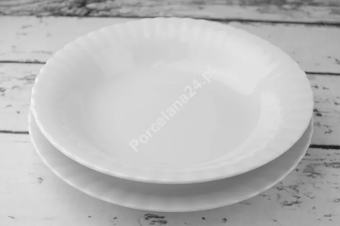 Komplet talerzy na 6 osób (18el) Chodzież- Iwona C000 BIAŁA IWONA