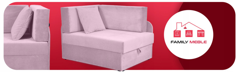 Sofa rozkładana narożnik kanapa dziecka Family Meble Denis