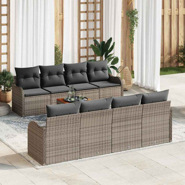 Zestaw Mebli Ogrodowych Wypoczynkowy Sofy Stolik Rattan Na Patio Na Taras