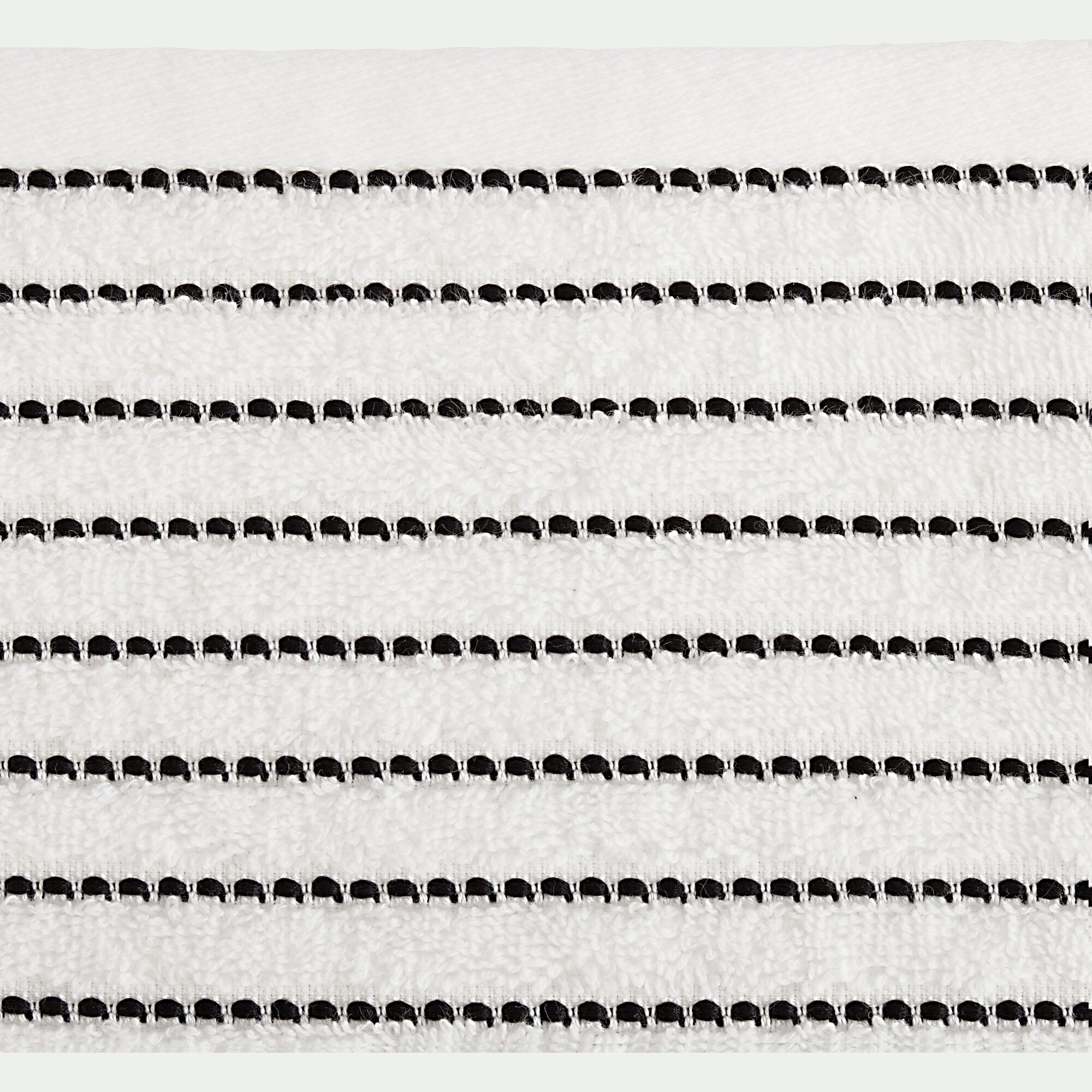 RHODES - Drap de douche en coton - blanc ventoux 70x140cm