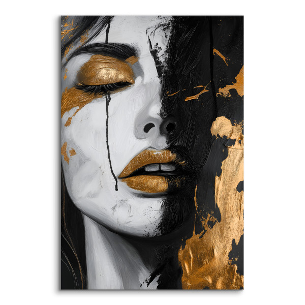 Obraz Na Płótnie Abstrakcyjny Portret Kobiety 20x30cm