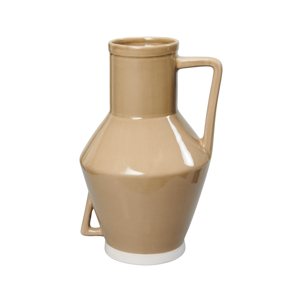 Return to Sender Vaas 30 cm taupe met handvat