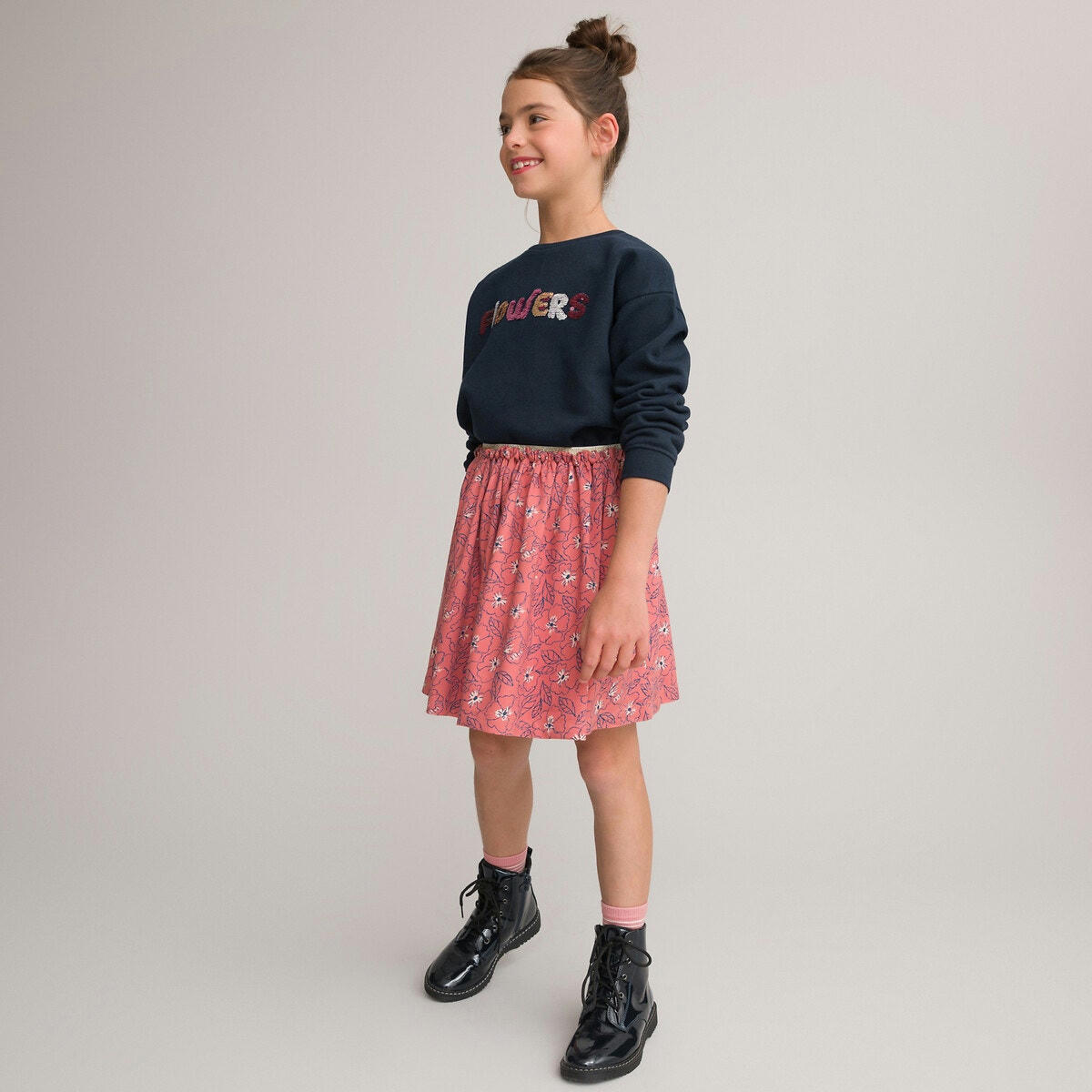 Jupe patineuse imprimé floral