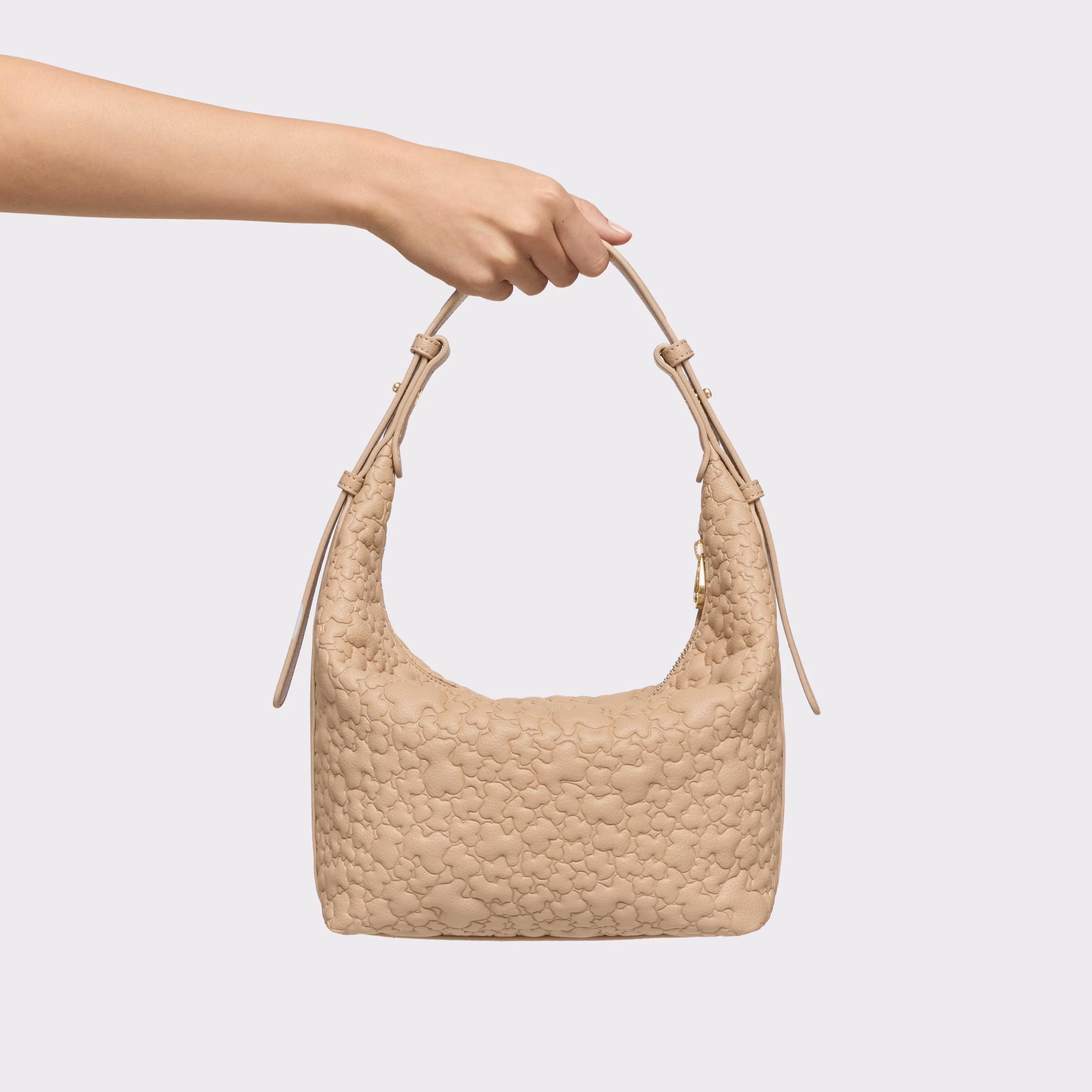 Bolso de hombro mediano arena Tous Puffy Bear