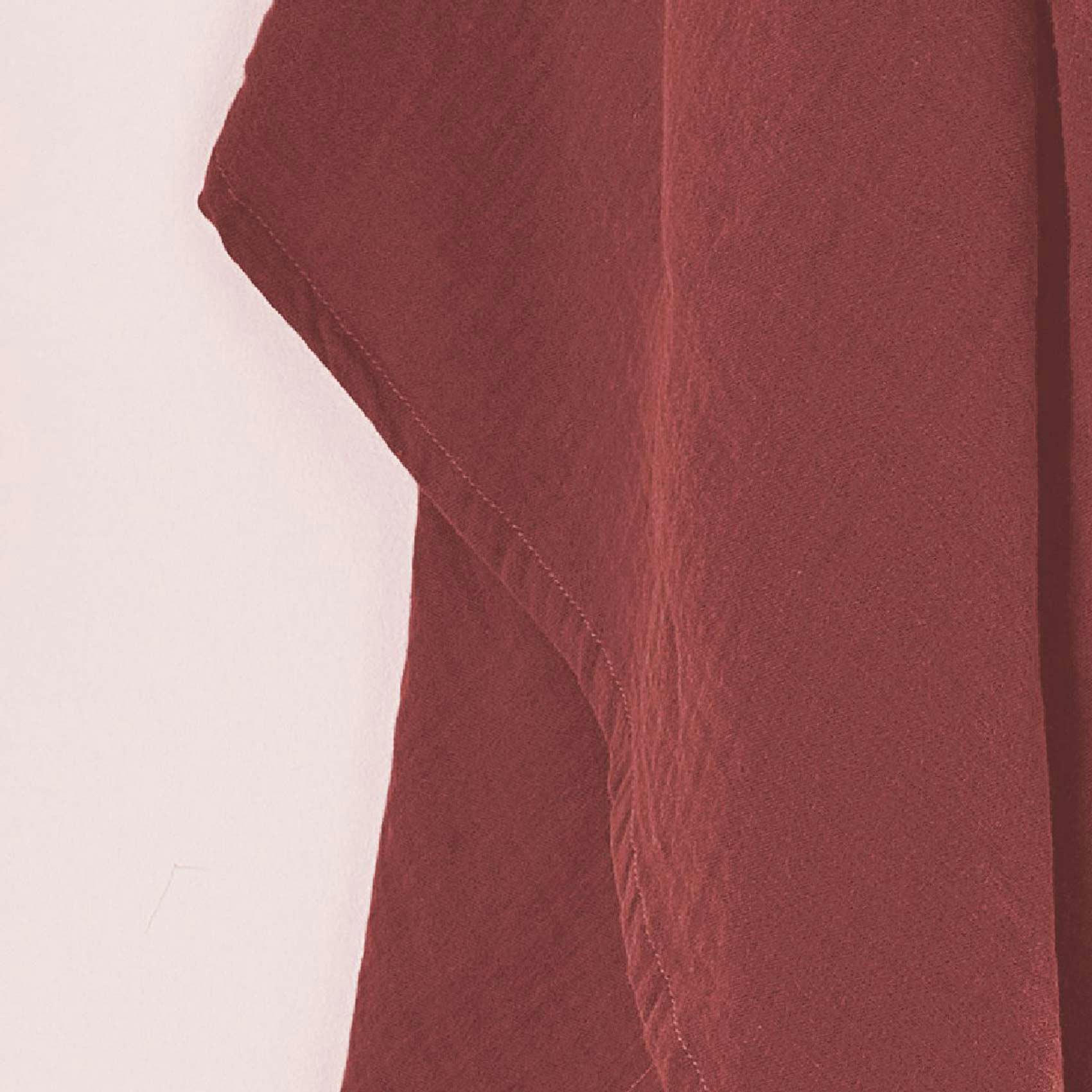 ESSENTIAL - Plaid xl en gaze de coton terracotta 200 x 150