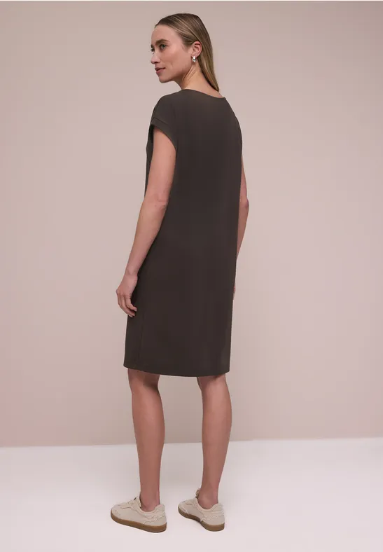 Knielanges Kleid aus Jersey
