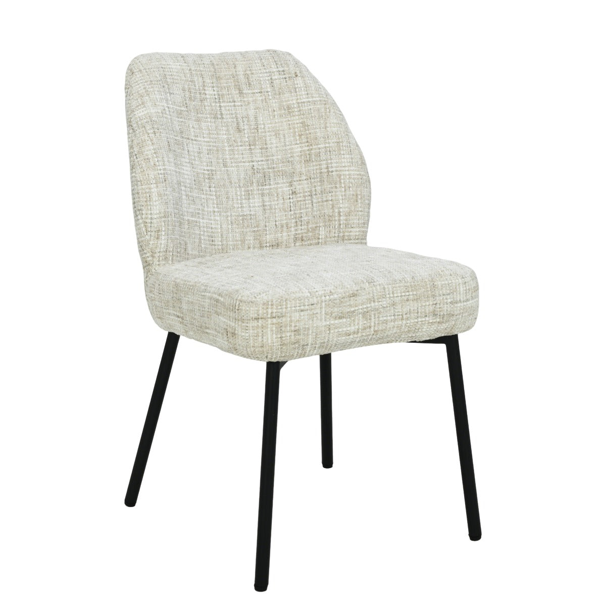 Livingfurn eetkamerstoel Tess - beige - set van 2 - 63x48x83