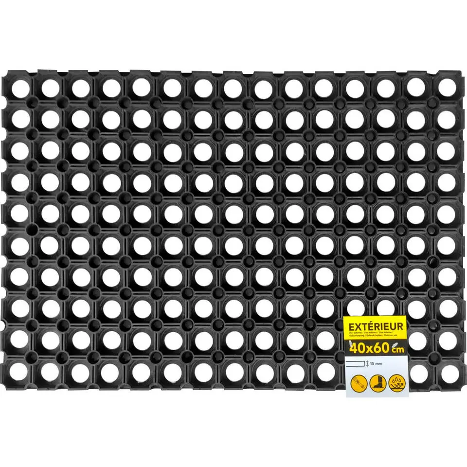 Luance Deurmat - 40 x 60 cm - rubber - buitenmat - schoonloopmat