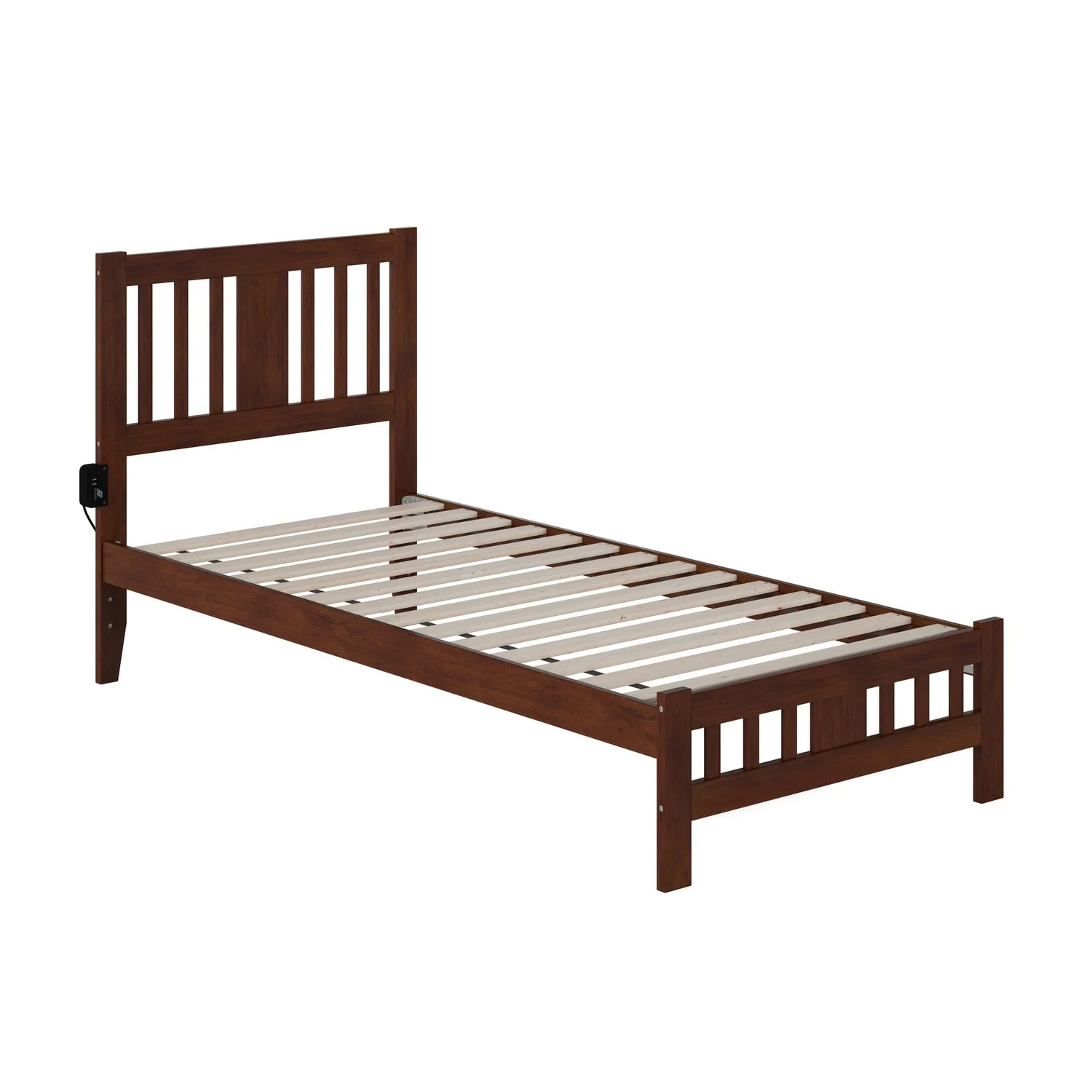 Tahoe Twin XL Bed with Footboard in Walnut