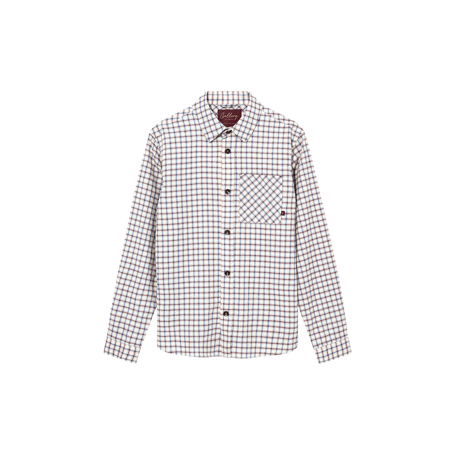 MMGDavid Spring Check Shirt, ecru