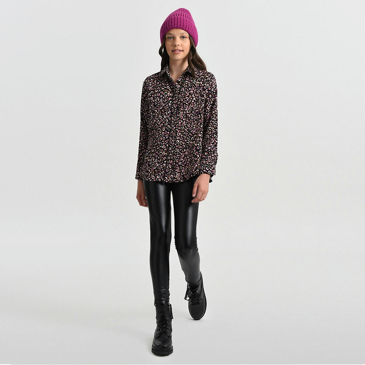 Blouse manches longues imprimé fleuri