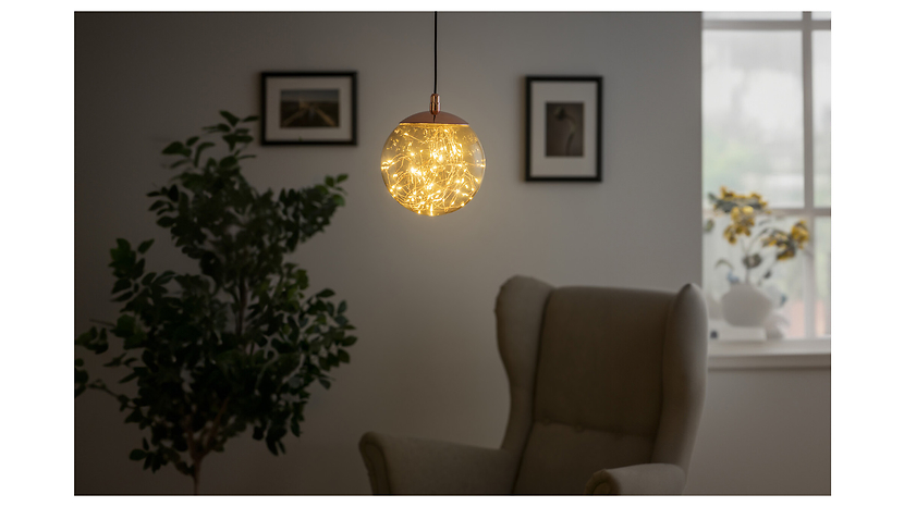 Lampa sufitowa zewnętrzna KB Lorisa LED brązowa