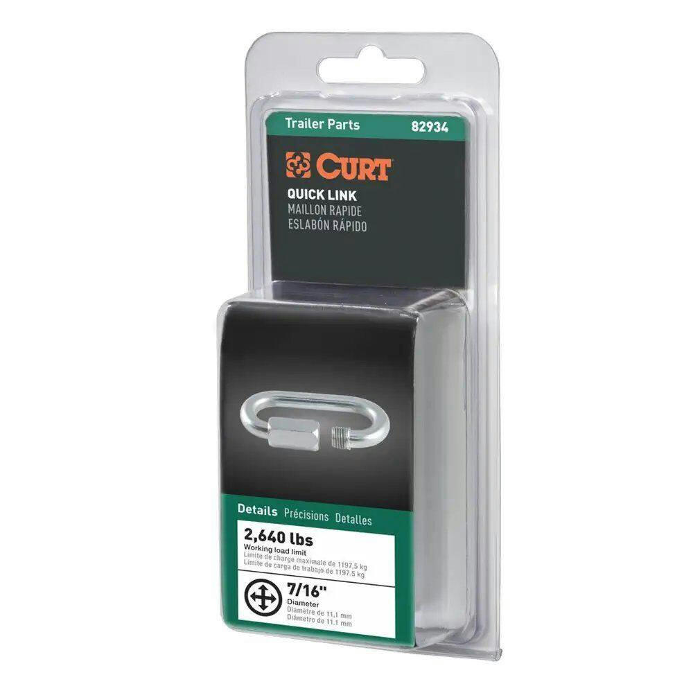 CURT 7/16-in Quick Link (13,200-lbs Breaking Strength, Packaged)