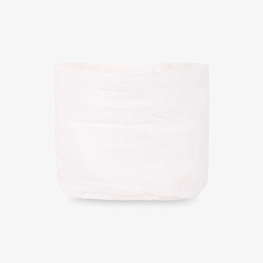 Cesto e Saco de Pão Algodão Branco 4EVERYDAY