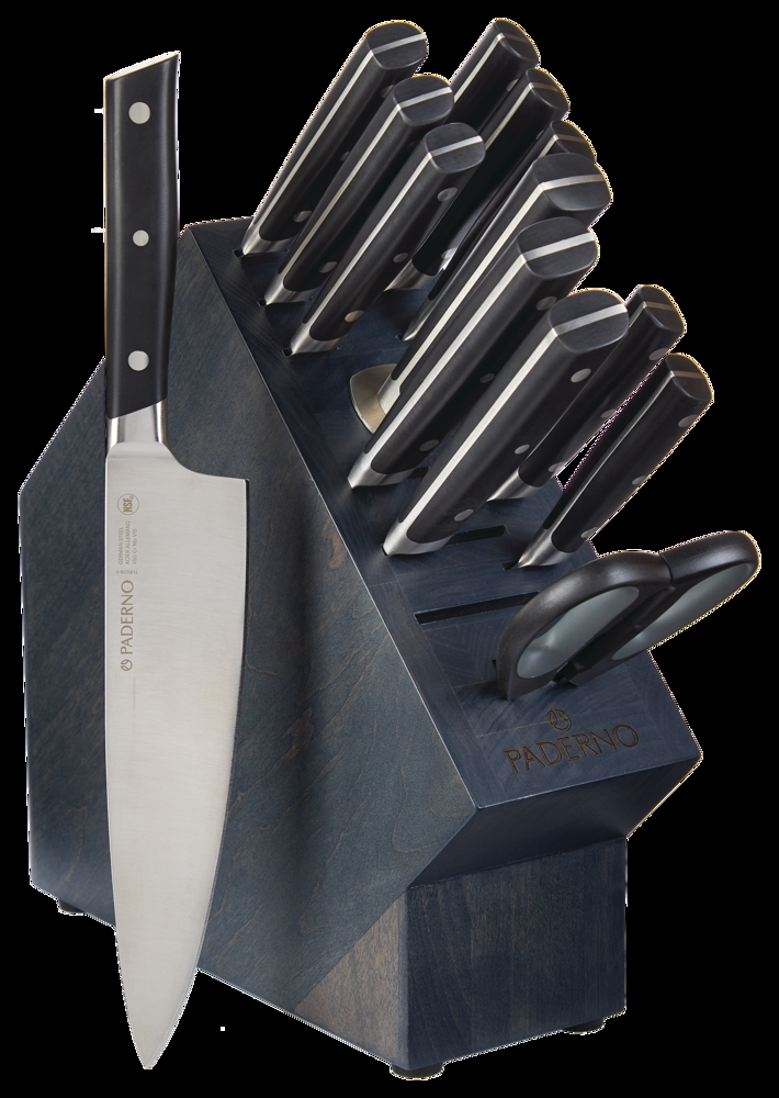 PADERNO Highland Stainless Steel Knife Block Set, 14-pc