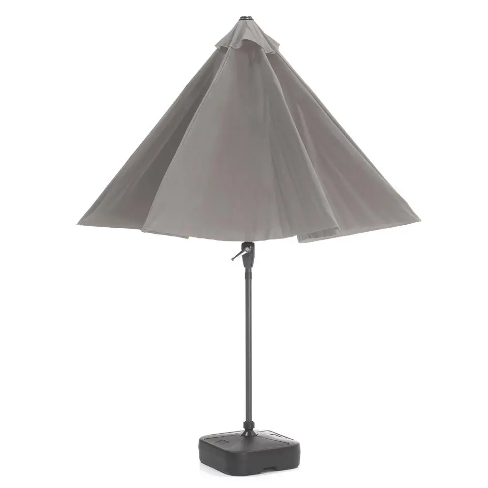 ACAZA - Ronde Stokparasol in aluminium - Parasol met 300 cm diameter - Taupe