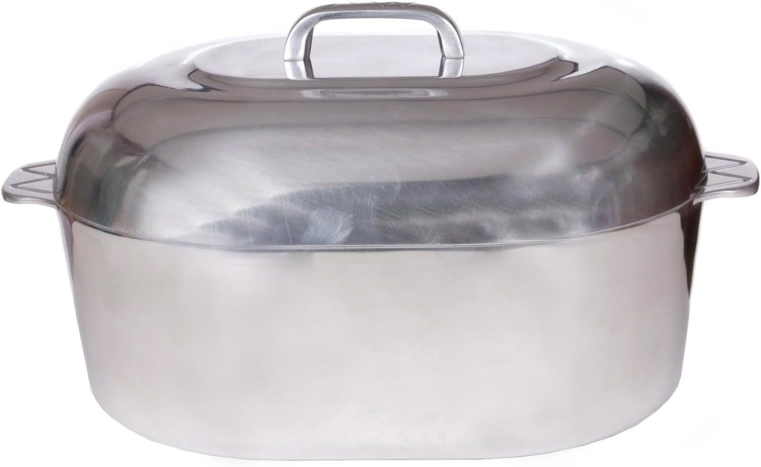 15 Inch Aluminum Oval Roaster - McWare by Cajun Classic Cookware