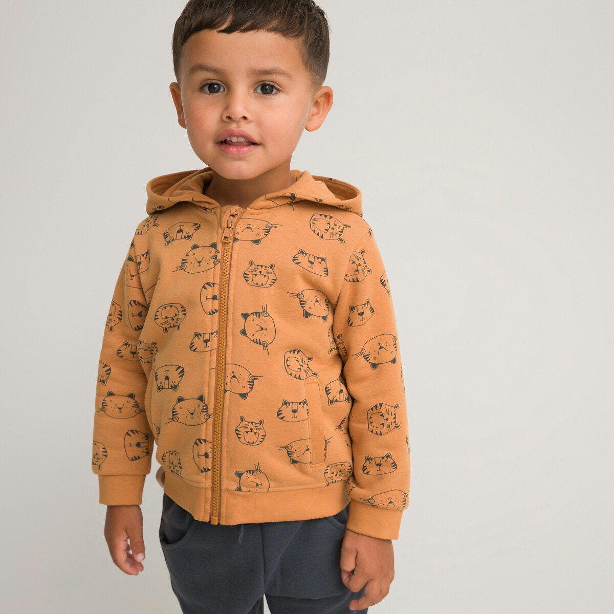 Ensemble sweat zippé+pantalon de jogging molleton
