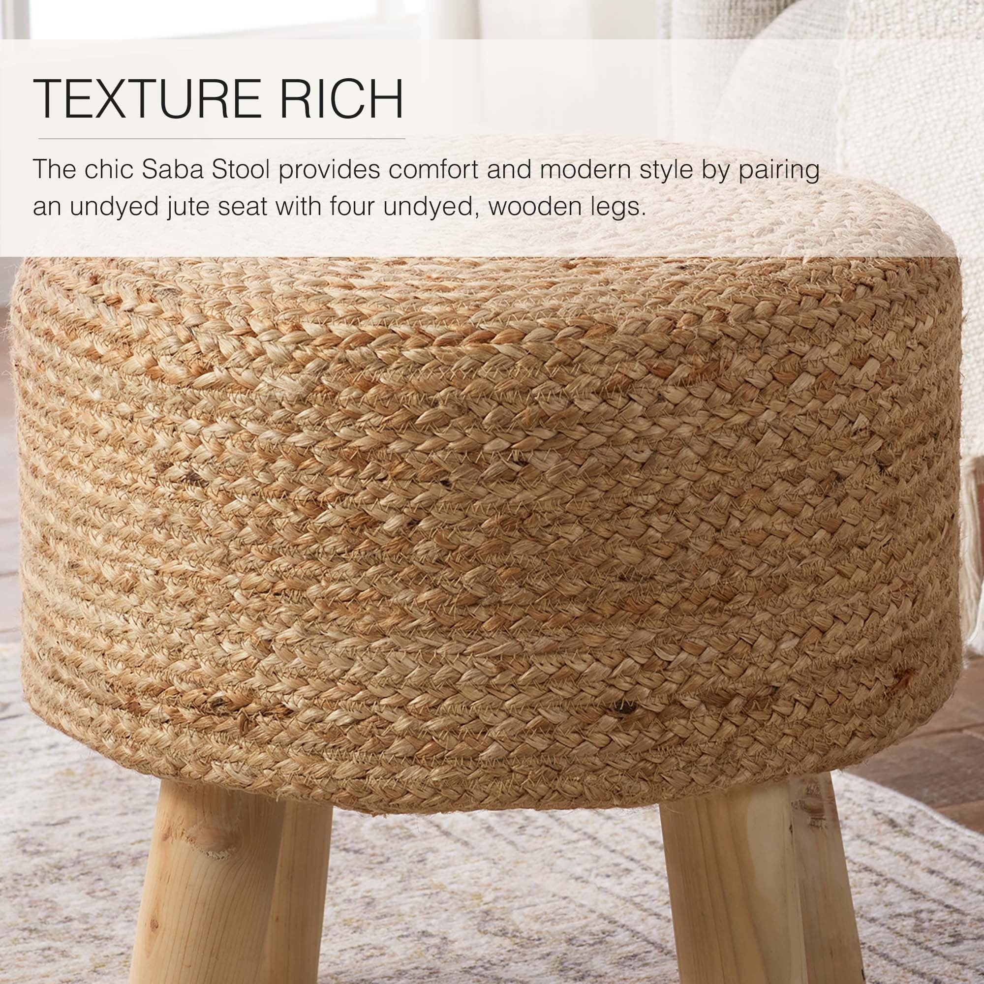 Thora Handmade Jute Stool