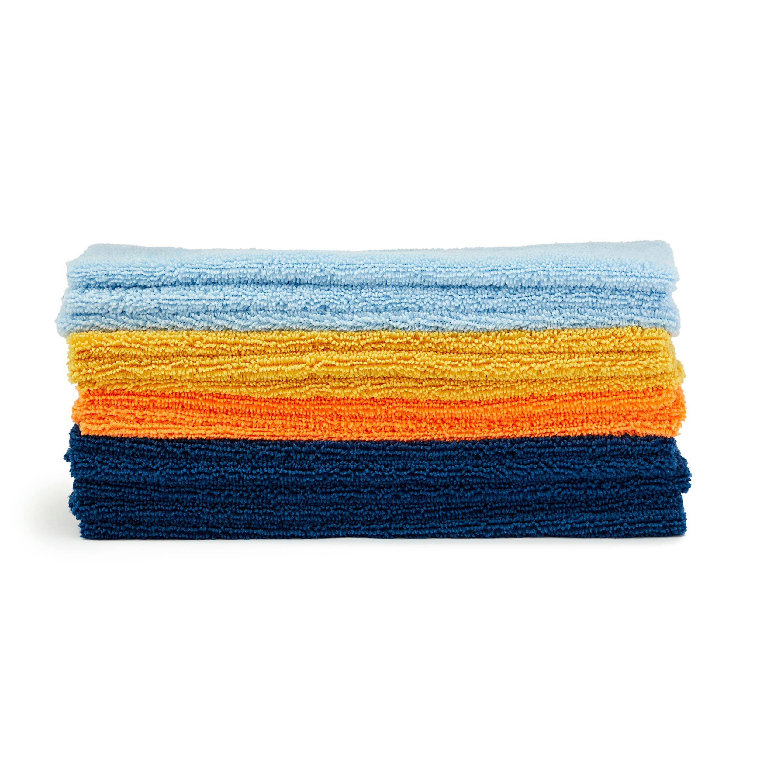 SIMONIZ Multi-Purpose Edgeless Towels, 13-3/4 x 13-3/4-in, Multi-colour, 14-pk