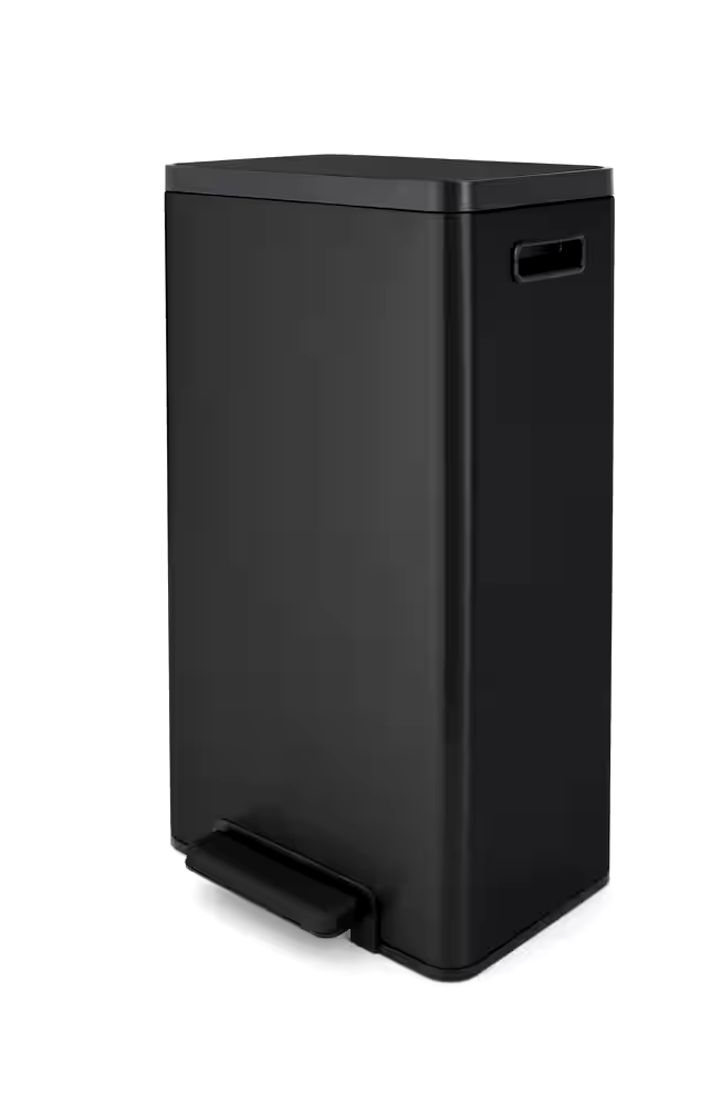 type A Wide Stainless Steel Step Trash/Garbage Bin, 30-L