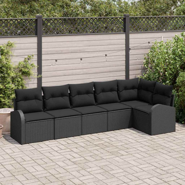 Zestaw Mebli Ogrodowych Wypoczynkowy Sofy Rattan Poduszki Na Patio