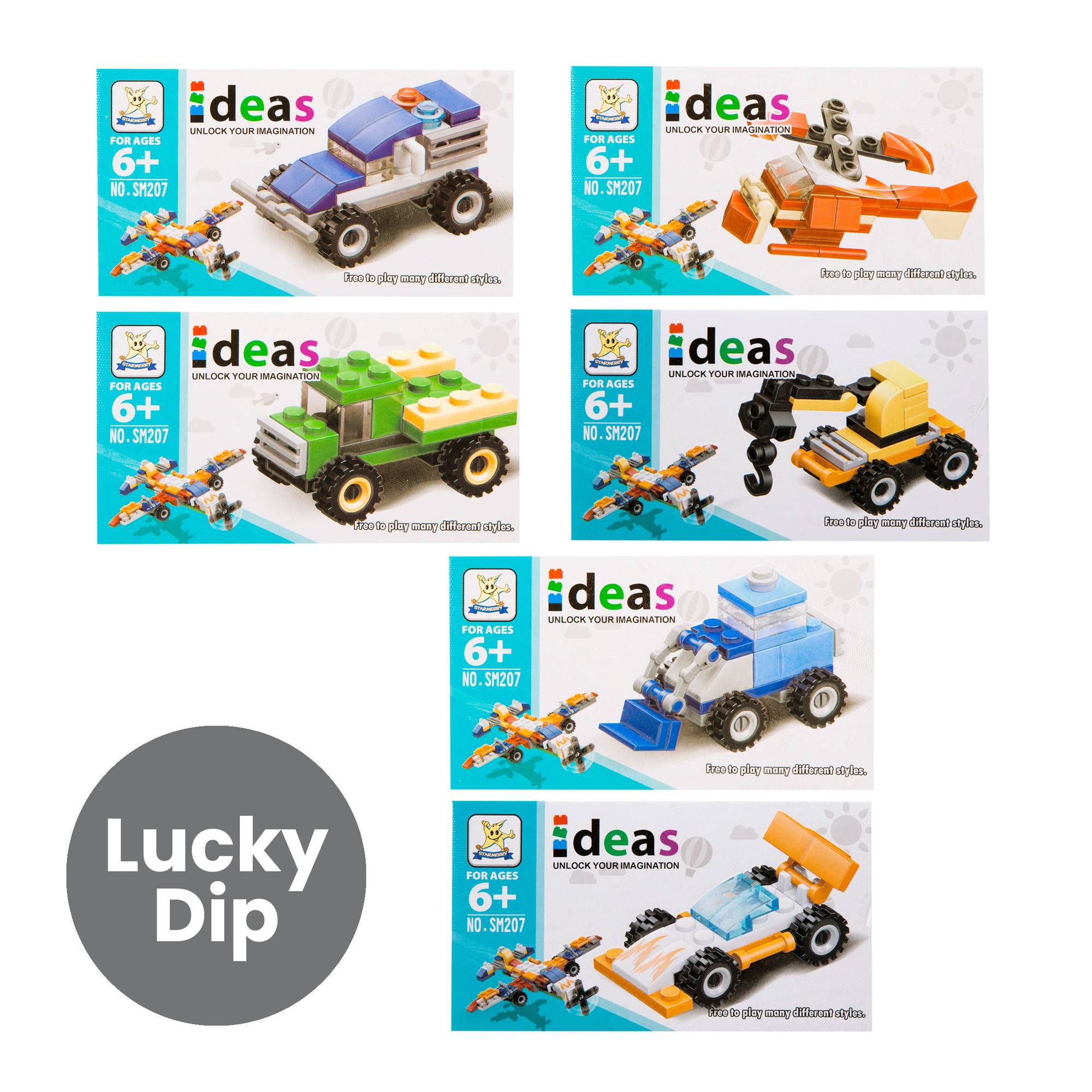Assorted Vehicle Building Block Set