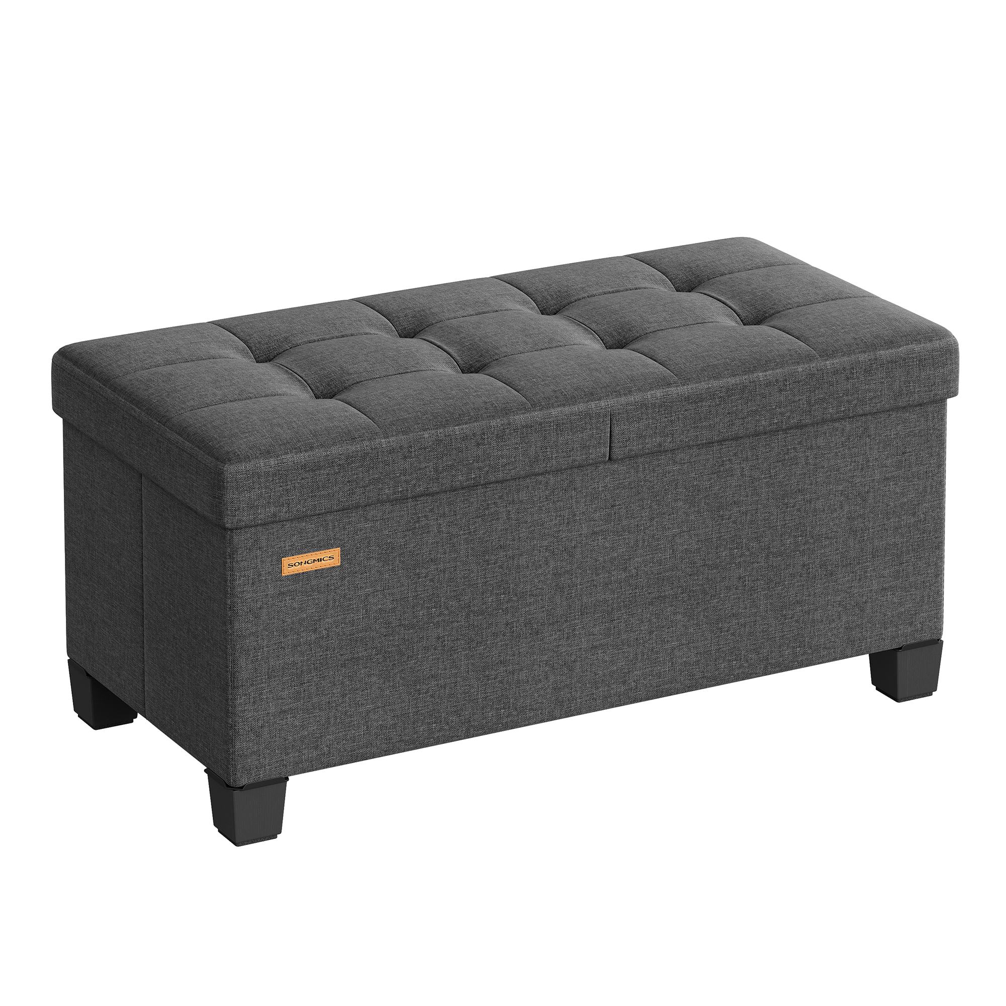 Banc Pouf de Rangement avec Pieds