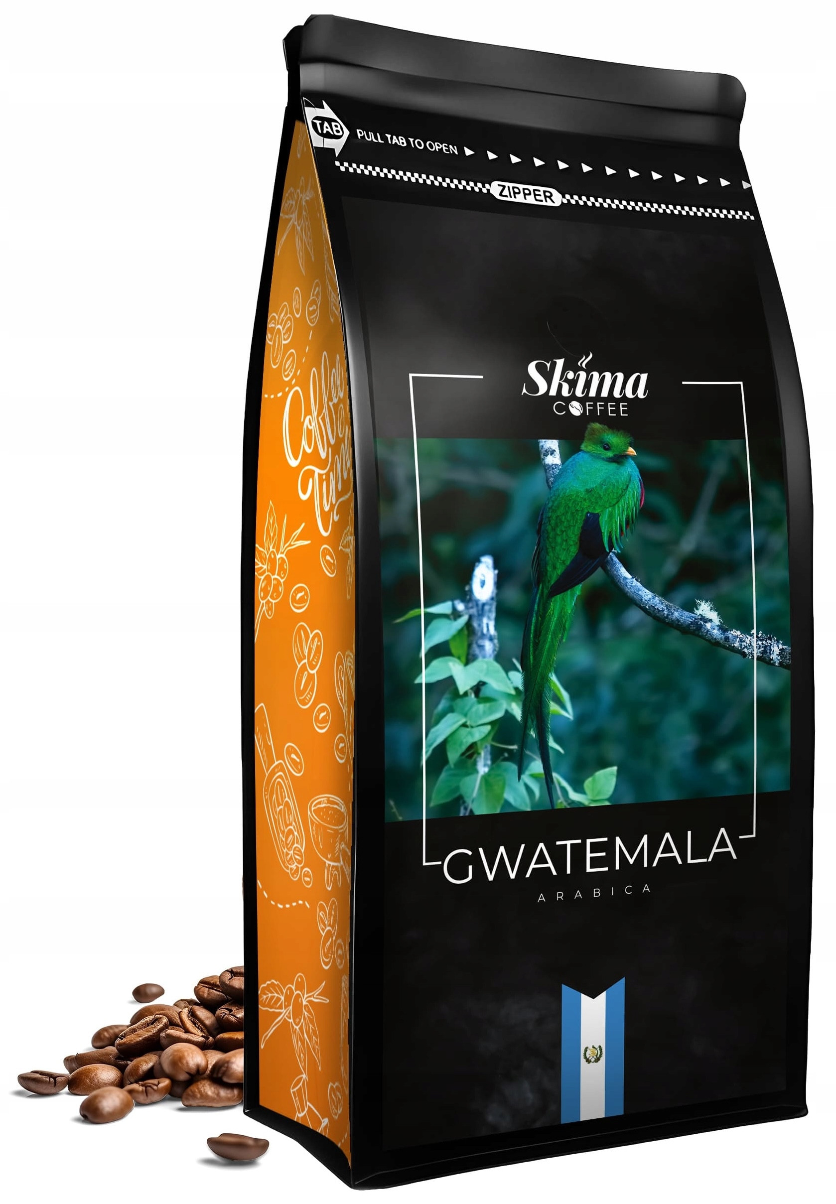 Kawa ziarnista 1kg Gwatemala 100% Arabica Świeżo Palona do ekspresu