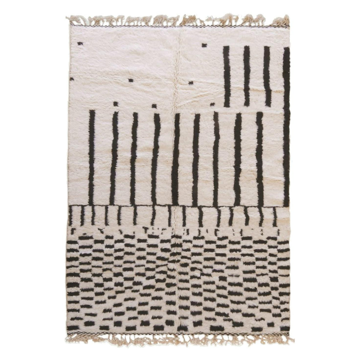 AFK Living vloerkleed Berber - handgemaakt - Wol - 80 cm x 240 cm